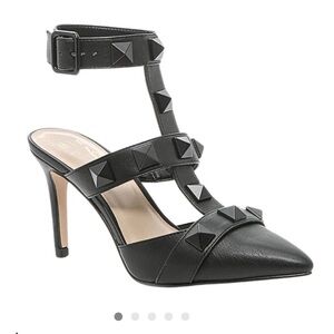 Mix No. 6 Liraven Pumps Women's Size 6 Studded black heels shoes rocker style